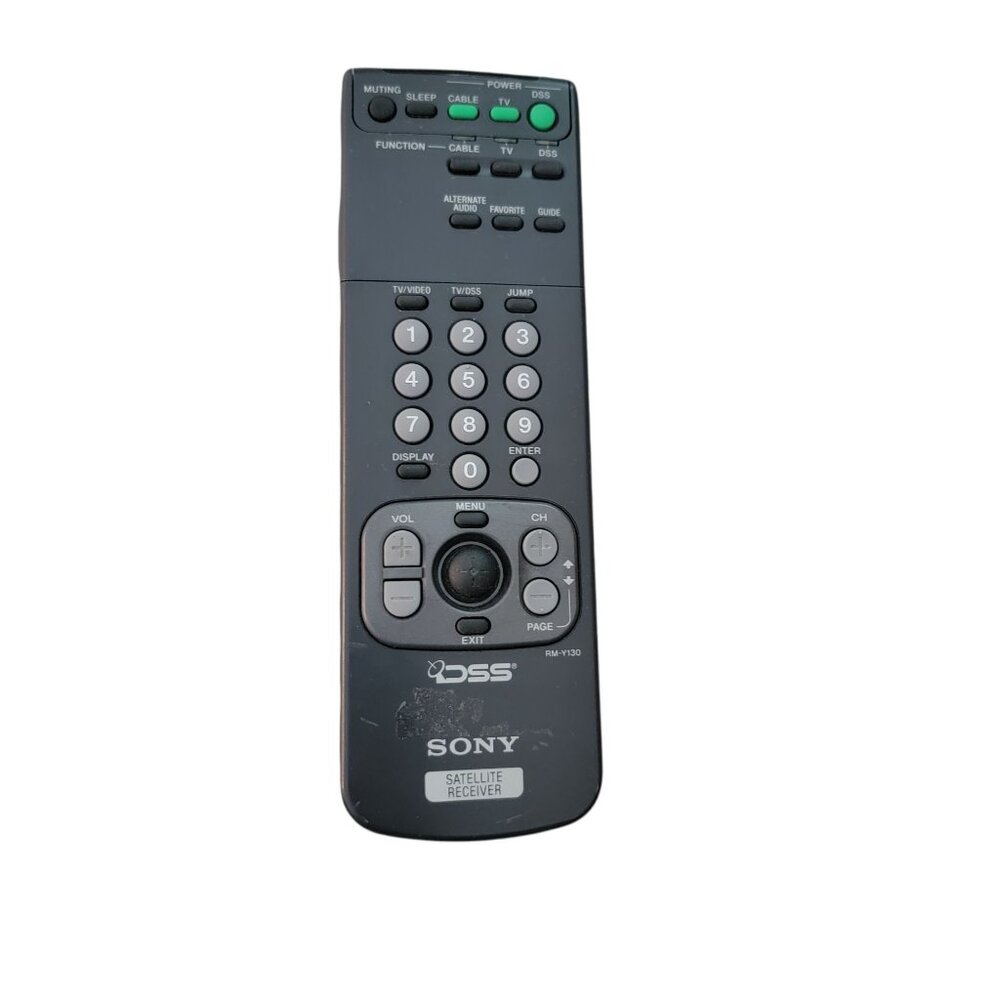 Genuine Sony DSS Satellite Receiver Remote Control RM-Y130 Tested and Works